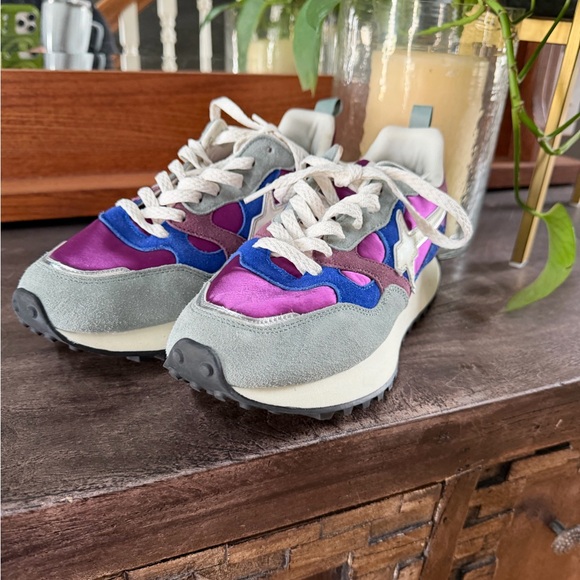 W6YZ Colorblock Suede Sneakers Size 39 (US 8.5) - Picture 2 of 9